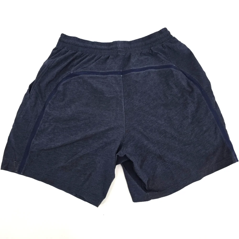 Lululemon Men's Sweat Navy Blue Pull On Shorts Size M